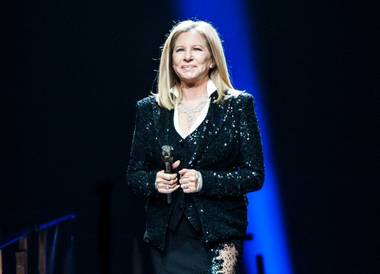 Barbra Streisand’s “Back to Brooklyn” tour stop at MGM Grand Garden Arena on Friday, Nov. 2, 2012.